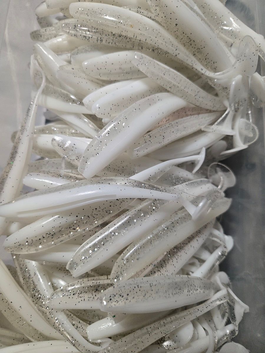 Soft Plastic Paddle Tail Lures 4 3/4