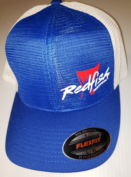 Redfish Nation Logo Cap - Flexfit Royal Blue/White