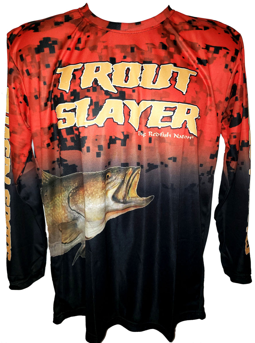 Major League Fishing No Limits Long-Sleeve T-Shirt for Men - Red - M