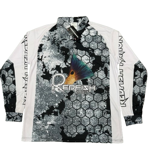 1/4 Zip Shirt Pro Redfish Nation Performance Grey Kryp