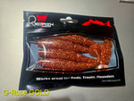 Redfish Nation 4" Soft Body Shrimp Soft Plastic Lure - Rose Gold Glitter