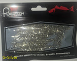 Redfish Nation 4" Soft Body Shrimp Soft Plastic Lure - Silver Glitter