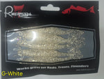Redfish Nation 4" Soft Body Shrimp Soft Plastic Lure - White Glitter