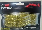 Redfish Nation 4" Split Body Paddle Tail Soft Plastic Lure - Yellow Glitter