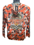 Redfish Nation Performance Redfish Shirt Original Camo Lime Orange