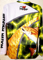 Yellow Bolt - Redfish Nation Performance Long Sleeve Shirt