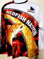 Red Bolt - Redfish Nation Performance Long Sleeve Shirt