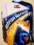 Blue Bolt - Redfish Nation Performance Long Sleeve Shirt