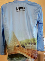 Baby Blue Tail - Redfish Nation Performance Long Sleeve Shirt J23