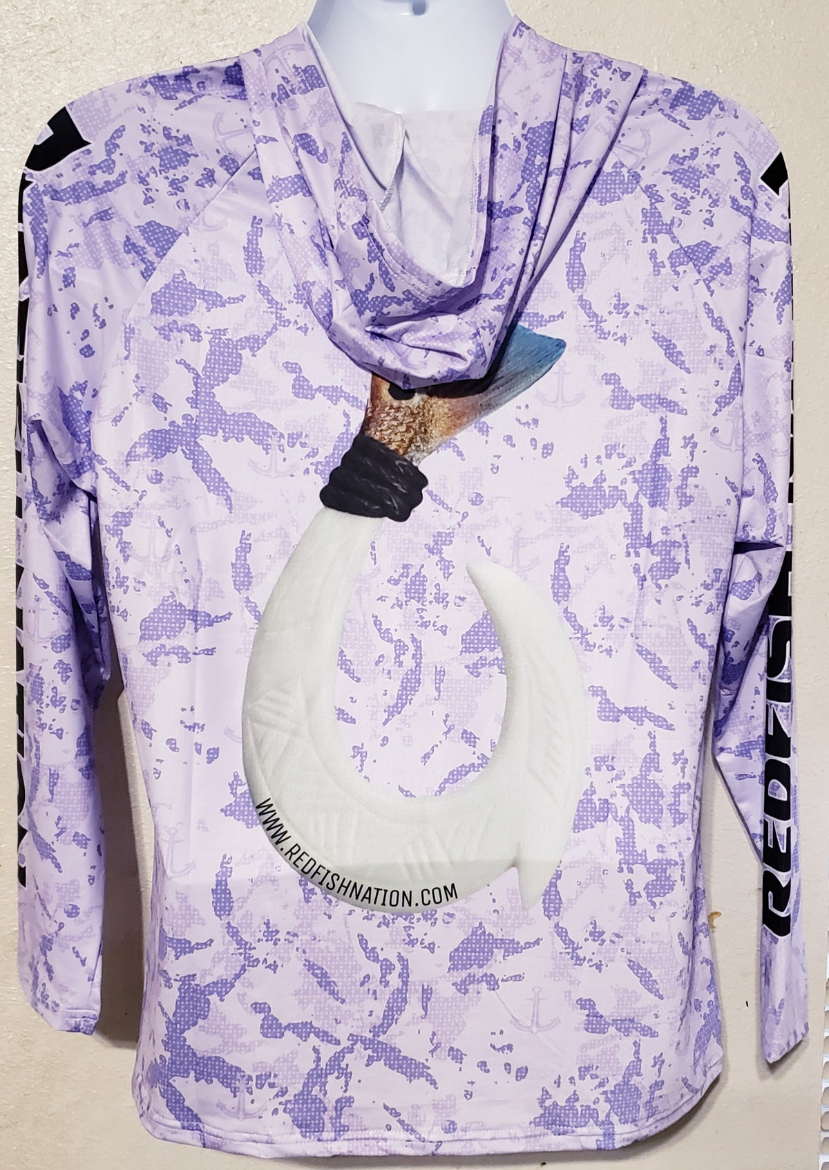 Hooded Purple Passion - Redfish Nation Performance Long Sleeve Shirt CH23