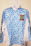 Hooded Royal Blue Build in Face Cover - Redfish Nation Performance Long Sleeve Shirt CH23