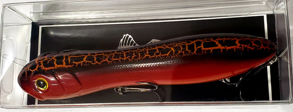 Peanut Brown cracked top brown body -  top water lure