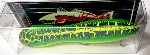 Peanut Black/Green cracked with Yellow Body -  top water lure