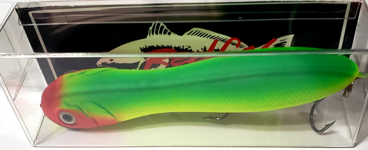 Peanut Black/Green with Yellow Body -  top water lure