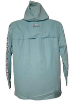 Snap-up Button Up Pro RFN Performance Shirt Seafoam Green Hooded