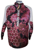 1/4 Zip Shirt Pro Redfish Nation Performance Purple Camo