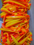 Extreme Action Paddle Tail Lures 4 3/4"  -  Orange / Yellow