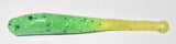 Wacky Tail Paddle Fishing Lure - Lime Green / Chartreuse Tail