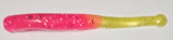 Wacky Tail Paddle Fishing Lure - Pink / Chartreuse Tail.