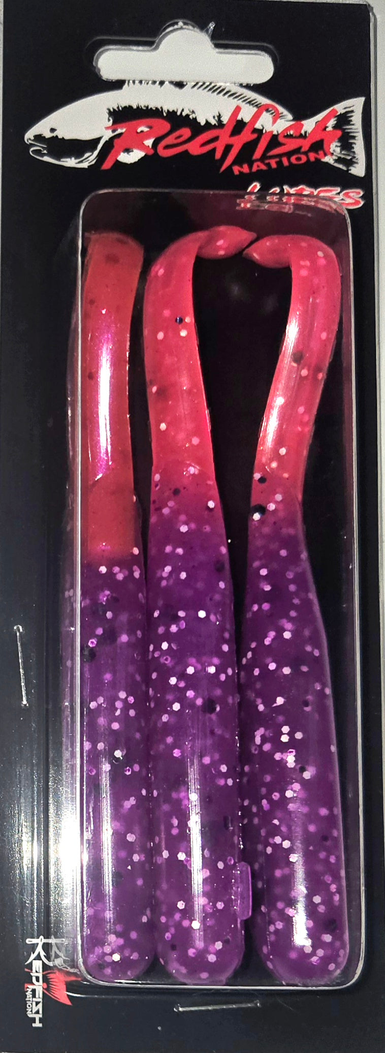 Wacky Tail Paddle Fishing Lure - Florescent Purple / Pink