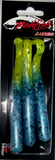 Wacky Tail Paddle Fishing Lure - Blue / Chartreuse Tail