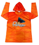Redfish Nation Hooded Performance Orange Redfish Shirt