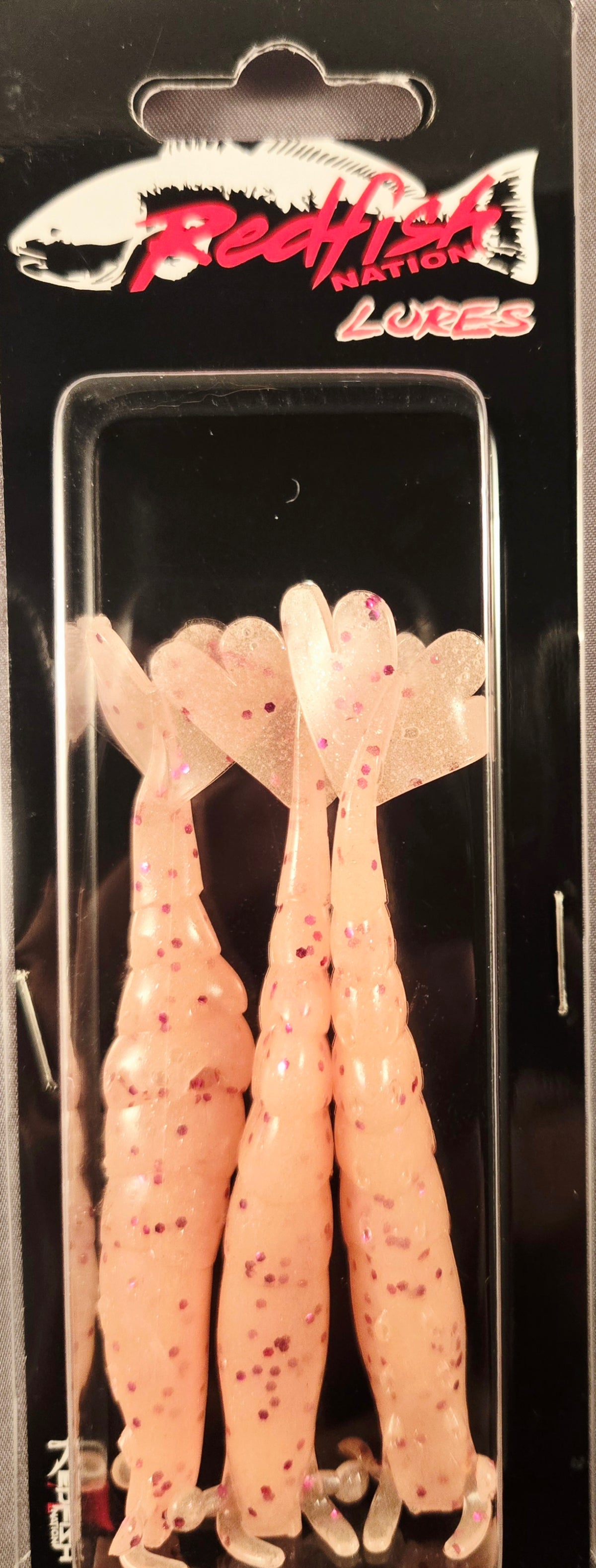 Redfish Nation 4" Soft Body Shrimp Soft Plastic Lure - Creamsicle Pink