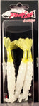 Redfish Nation 4" Soft Body Shrimp Soft Plastic Lure - White - Yellow