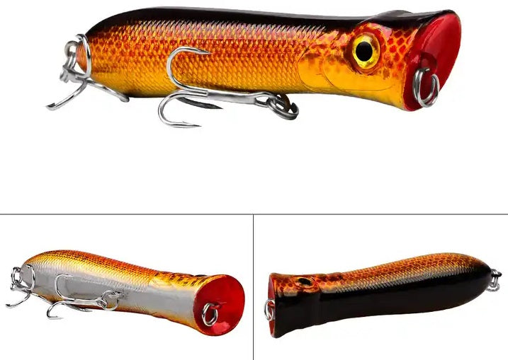 3" Top water Popper Lure -  10 color available