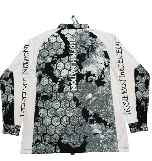1/4 Zip Shirt Pro Redfish Nation Performance Grey Kryp