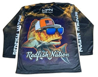 Redfish Nation Performance Long Sleeve Shirt - Cool Red