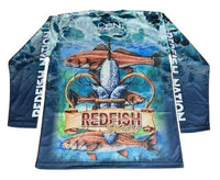 Redfish Nation Performance Long Sleeve Shirt - Blue 1024