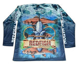 Redfish Nation Performance Long Sleeve Shirt - Blue 1024