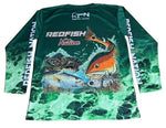 Redfish Nation Performance Fishing Shirt Long Sleeve - Green 1024