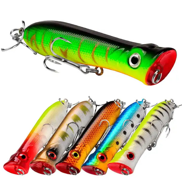 3" Top water Popper Lure - 10 color available Redfish Nation 3" Top water Popper Lure - 10 color available Redfish Nation