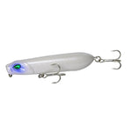 4" Small Popper Snake Head White Lure