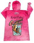 Redfish Nation Hooded Performance Pink Redfish Shirt