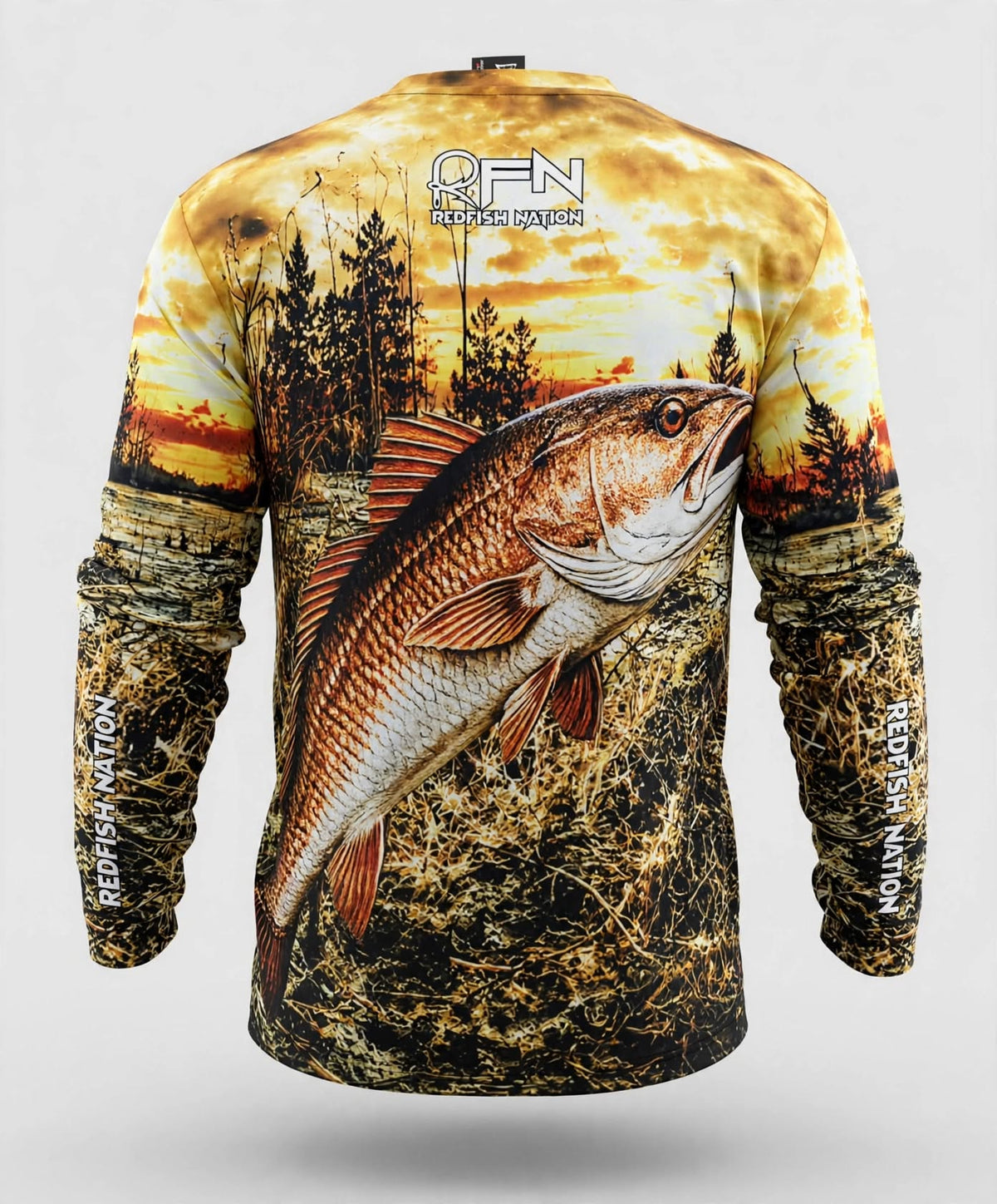 Redfish Nation Performance Skull head Yellow
