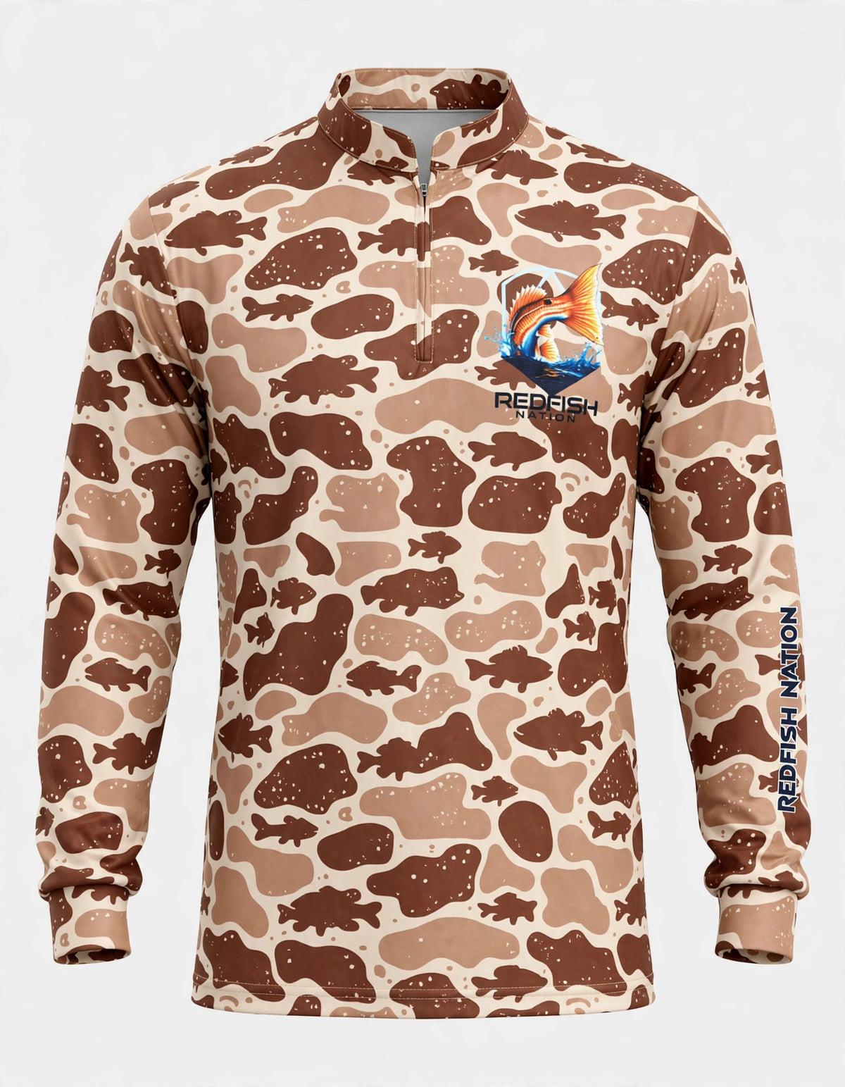 Redfish Nation Performance Brown Dog Hunting Design