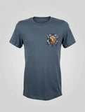 Short Sleeve Logo Redfish Nation T-Shirt Navy Blue Redfish Design