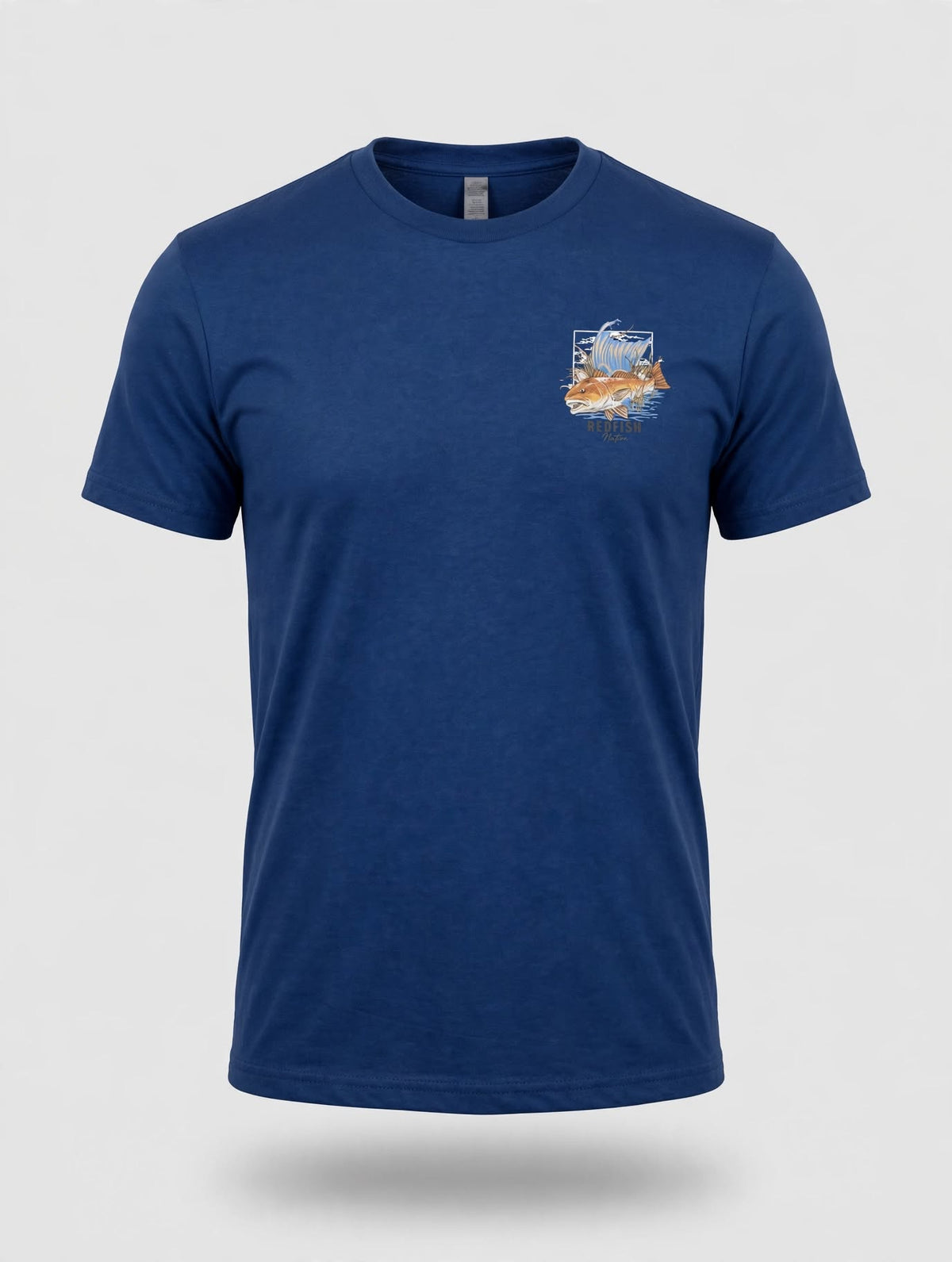 Short Sleeve Logo Redfish Nation T-Shirt Royal Blue Redfish Design