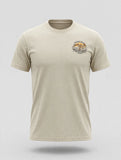 Short Sleeve Logo Redfish Nation T-Shirt Beige Redfish Design