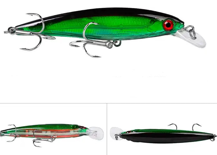 4 1/2" Twitch top water Lure for Fresh/Saltwater green