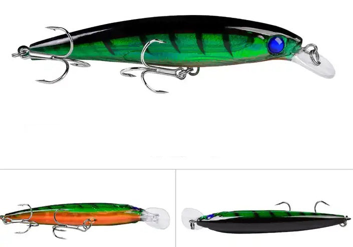 4 1/2" Twitch top water Lure for Fresh/Saltwater green Tiger