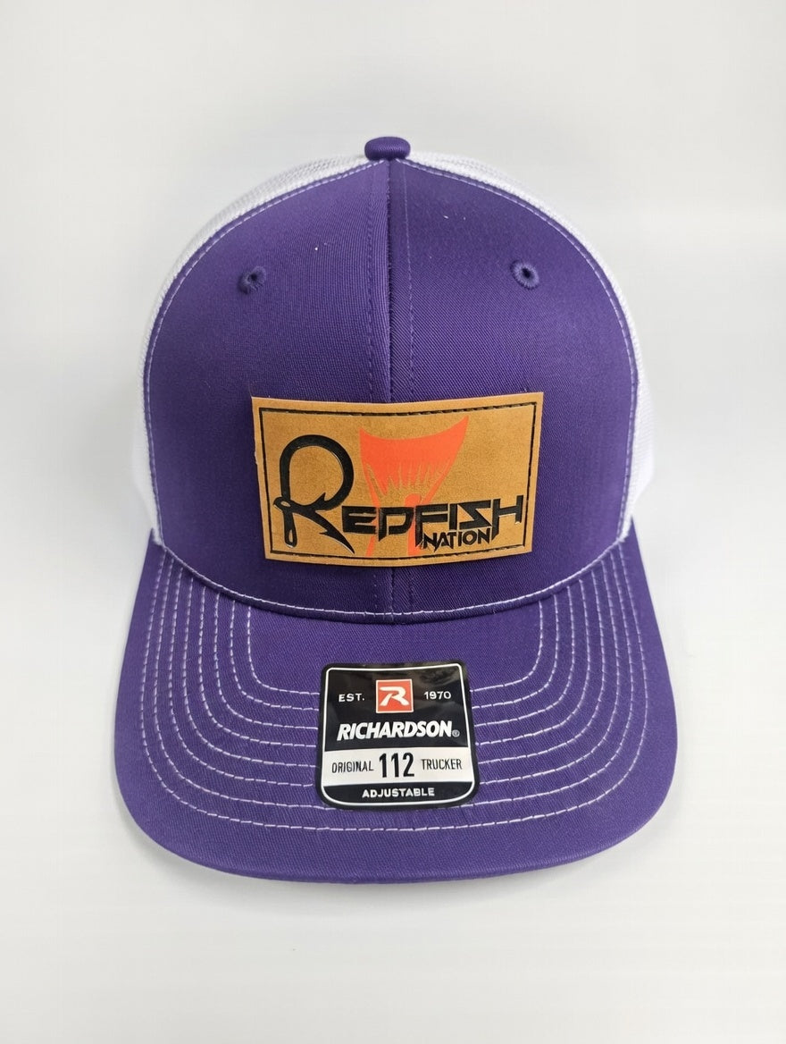 Redfish Nation Logo Cap - Purple/White RCHTRK