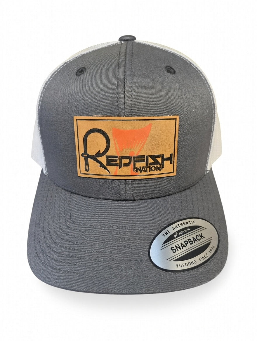 Redfish Nation Logo Cap - Charcoal/White