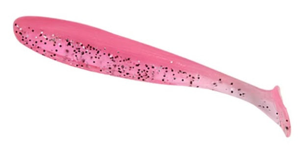 Soft Plastic Paddle Tail Lures 4 3/4"  -  Slim Shady - Pink Silver