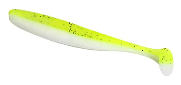 Soft Plastic Paddle Tail Lures 4 3/4"  -  Slim Shady - Yellow / White