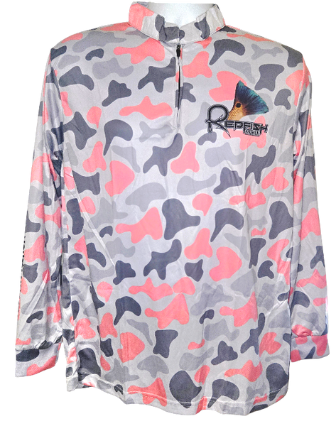 Redfish Nation Performance Redfish Shirt Original Camo Pink