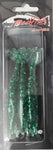 Redfish Nation 4" Soft Body Shrimp Soft Plastic Lure - Green Glitter